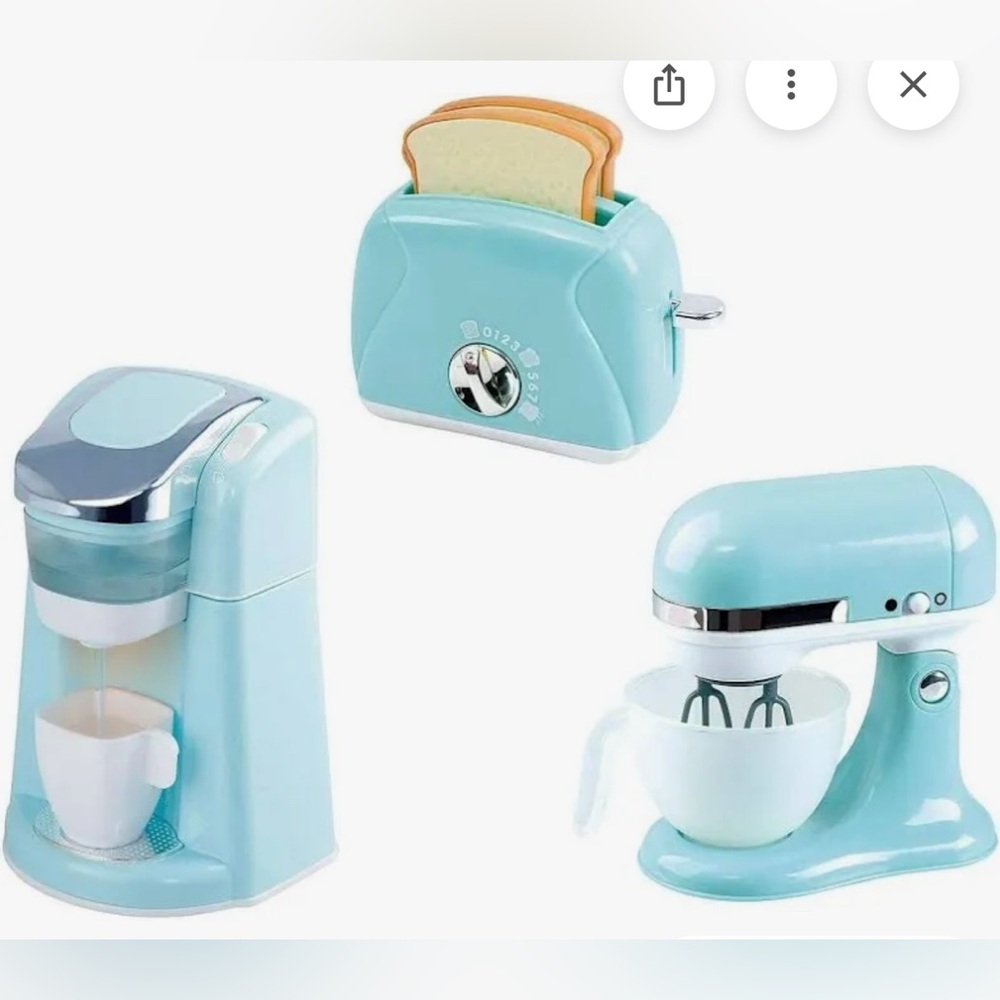 NEW!! NWT Playgo Gourmet Kitchen Appliances Set, Blue